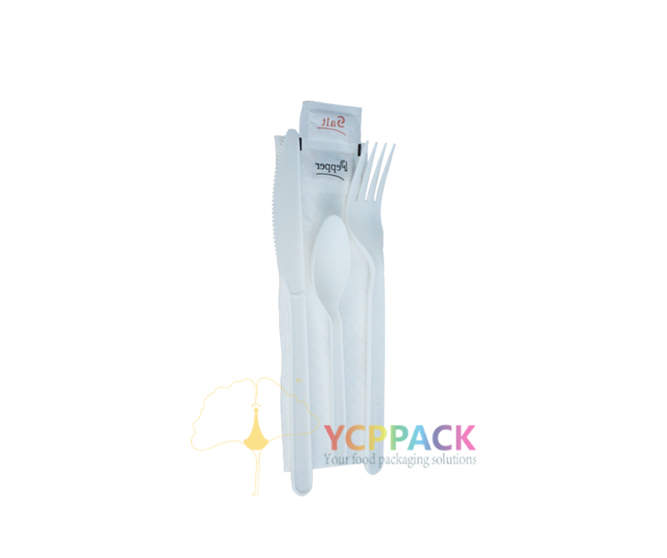 Knife+Fork+Spoon+Napkin +Seasoning Packets(6 Piece Set)